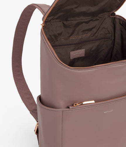 BRAVE Vegan Backpack - Loom | Color: Purple - variant::mahogany