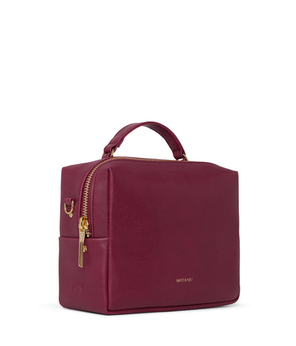 LIV Vegan Crossbody Bag - Vintage | Color: Purple - variant::garnet