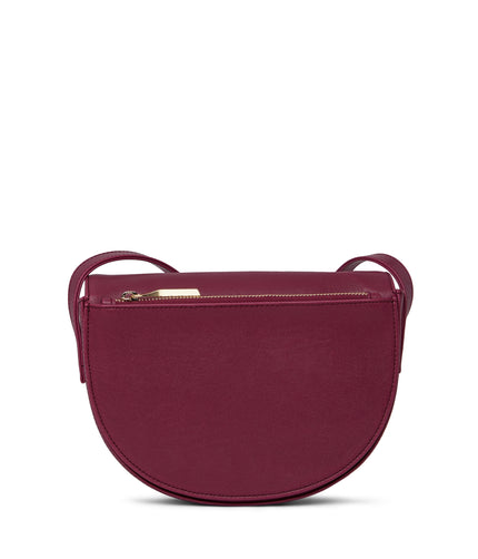 RITH Vegan Saddle Bag - Vintage | Color: Purple - variant::garnet