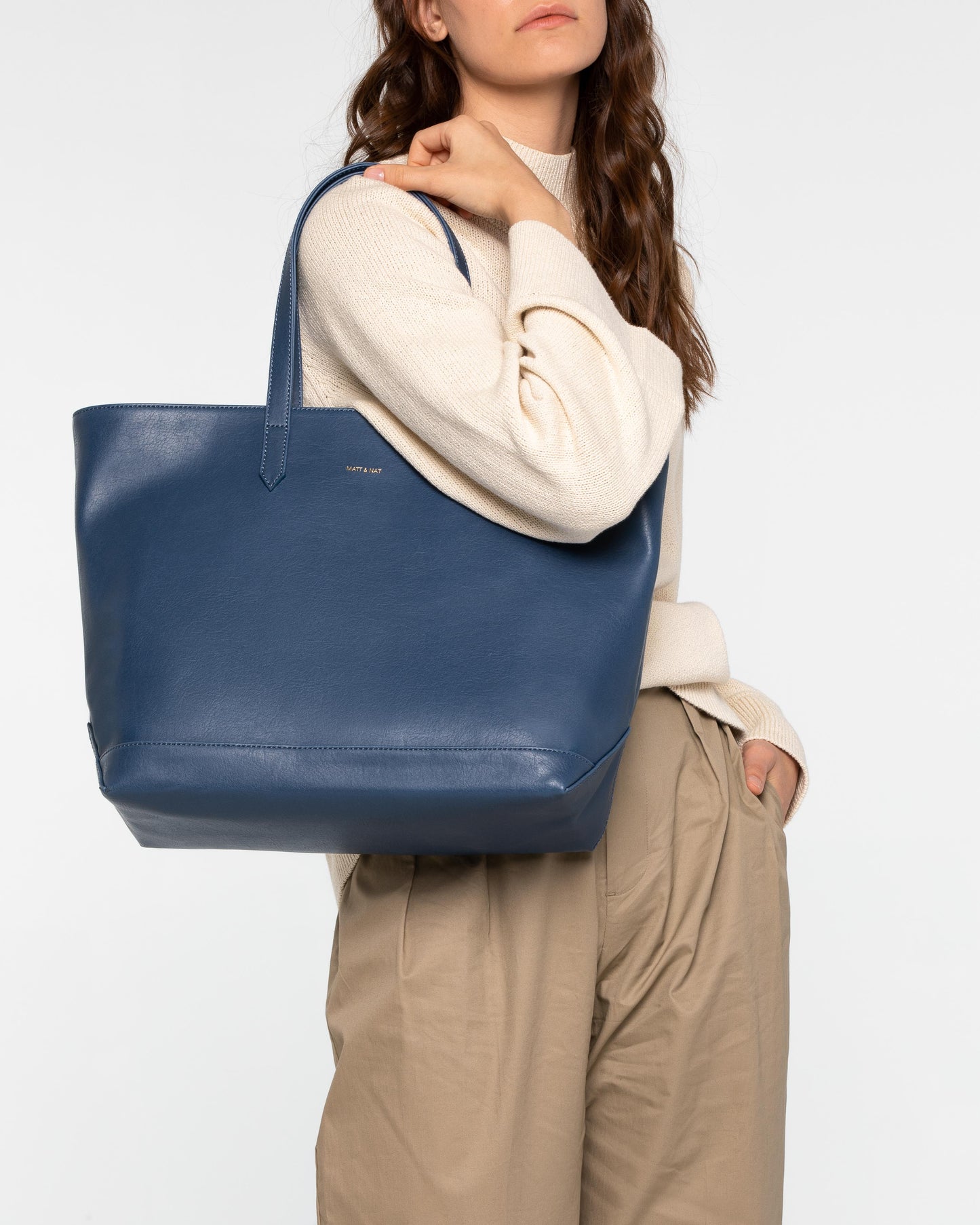 SCHLEPP Vegan Tote Bag - Vintage | Color: Blue - variant::cosmo