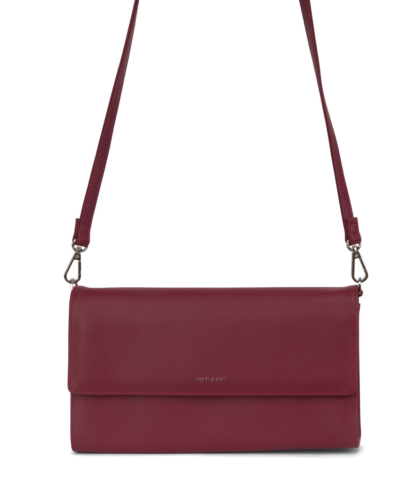 DREW LG Vegan Crossbody Bag - Arbor | Color: Red - variant::beetroot