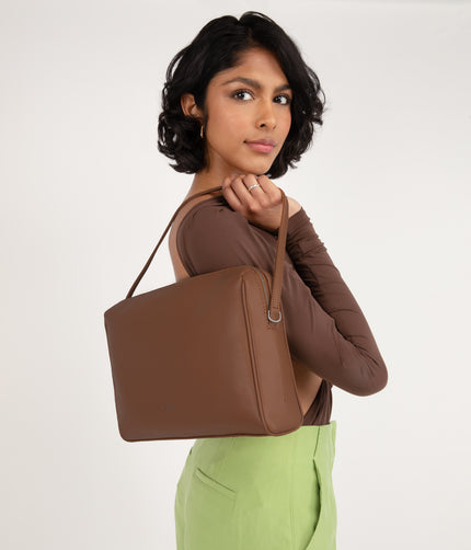 HAVANA Vegan Shoulder Bag - Arbor | Color: Grey - variant::mushroom