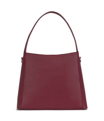 JADA Vegan Shoulder Bag - Arbor | Color: Red - variant::beetroot