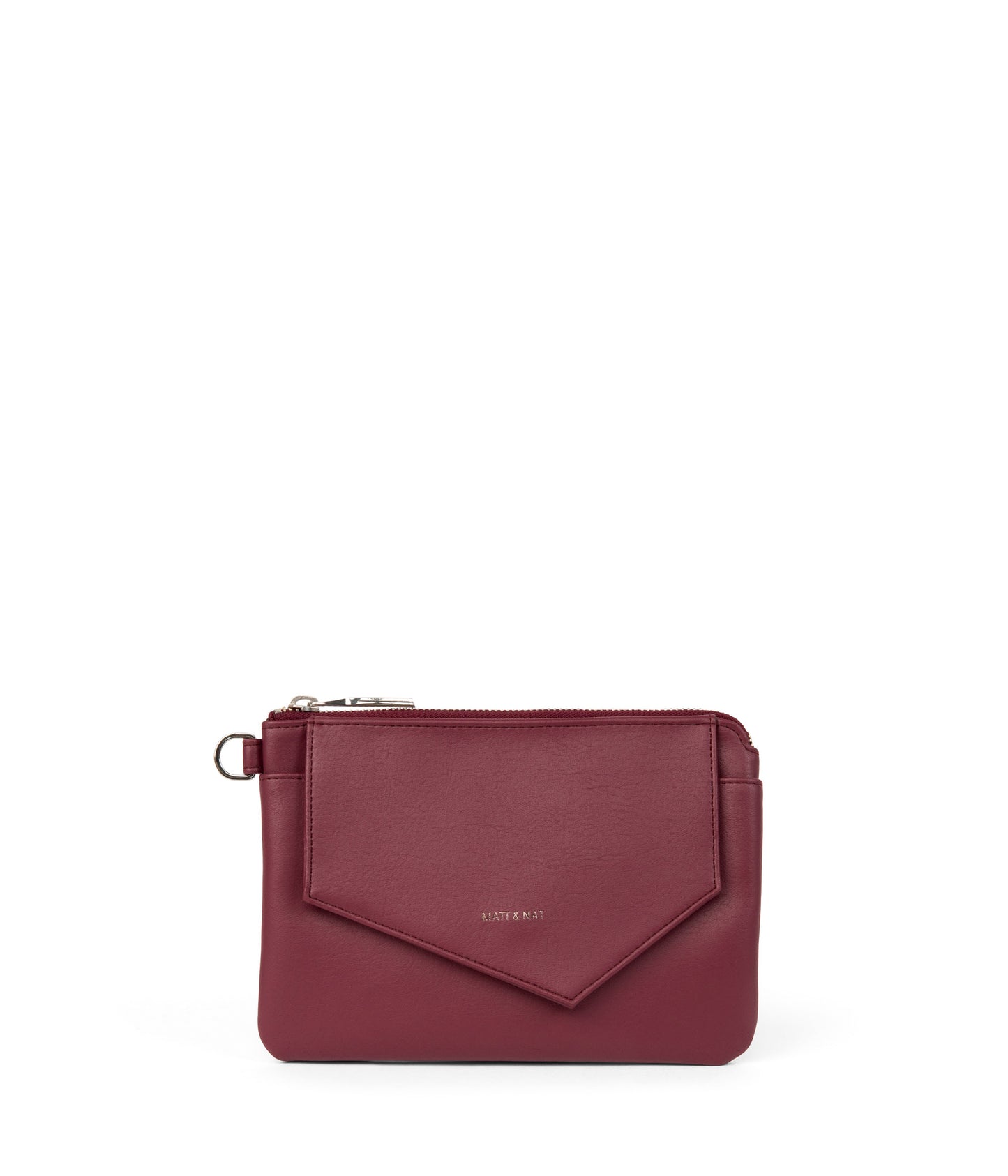 NIA Vegan Zippered Wallet - Arbor | Color: Red - variant::beetroot