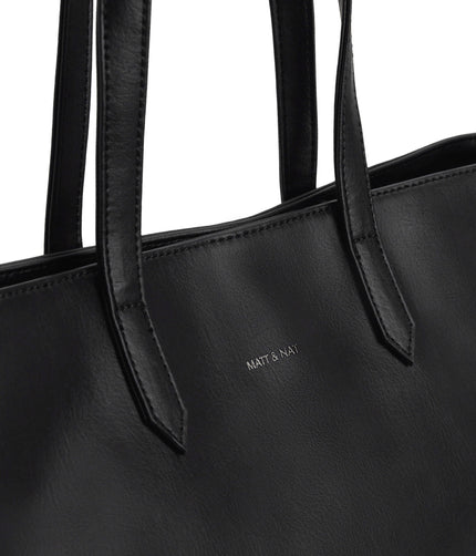 SCHLEPP Vegan Tote Bag - Arbor | Color: Black - variant::black