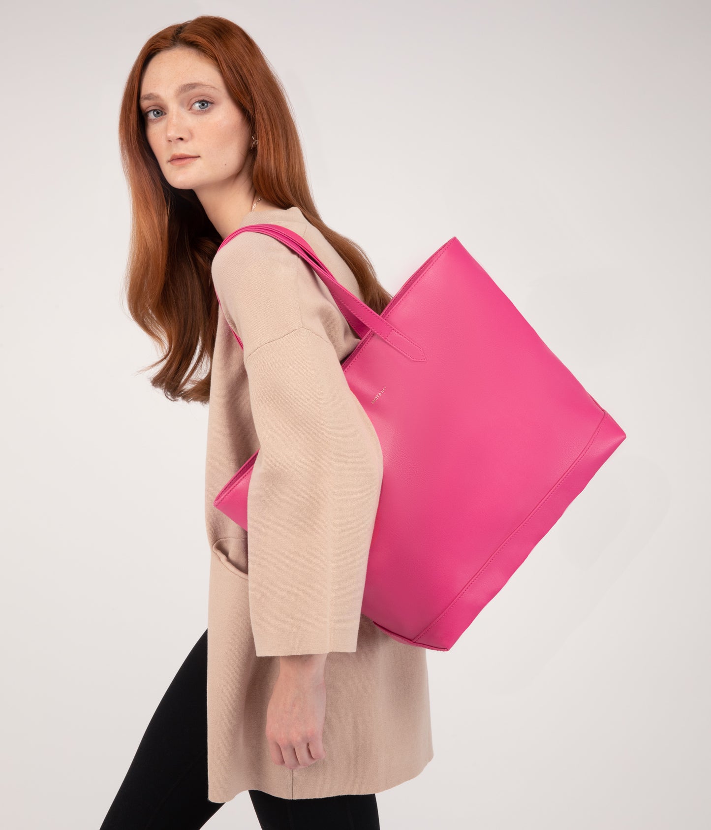 SCHLEPP Vegan Tote Bag - Arbor  | Color: Pink - variant::dragonfruit