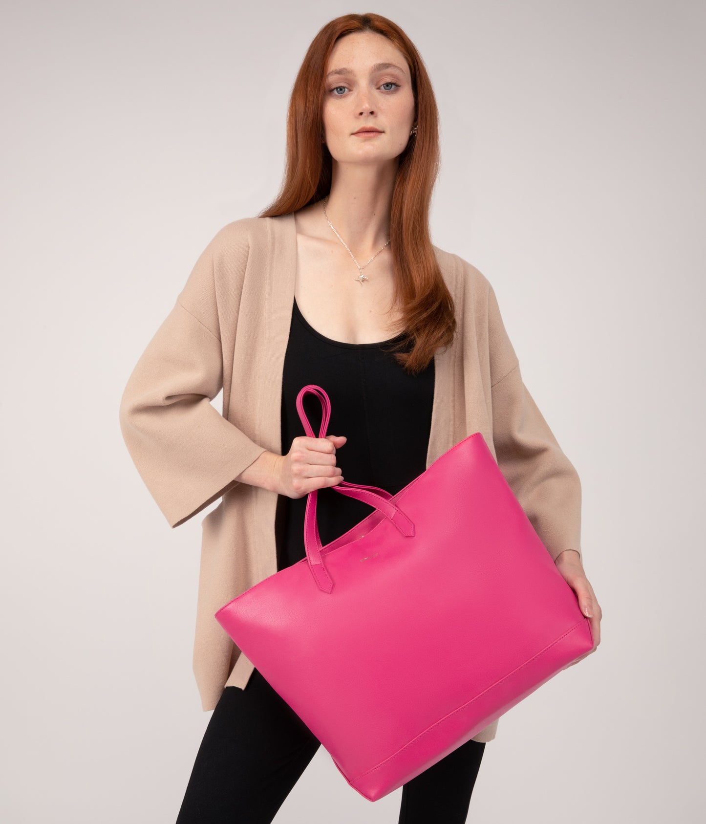 SCHLEPP Vegan Tote Bag - Arbor  | Color: Pink - variant::dragonfruit