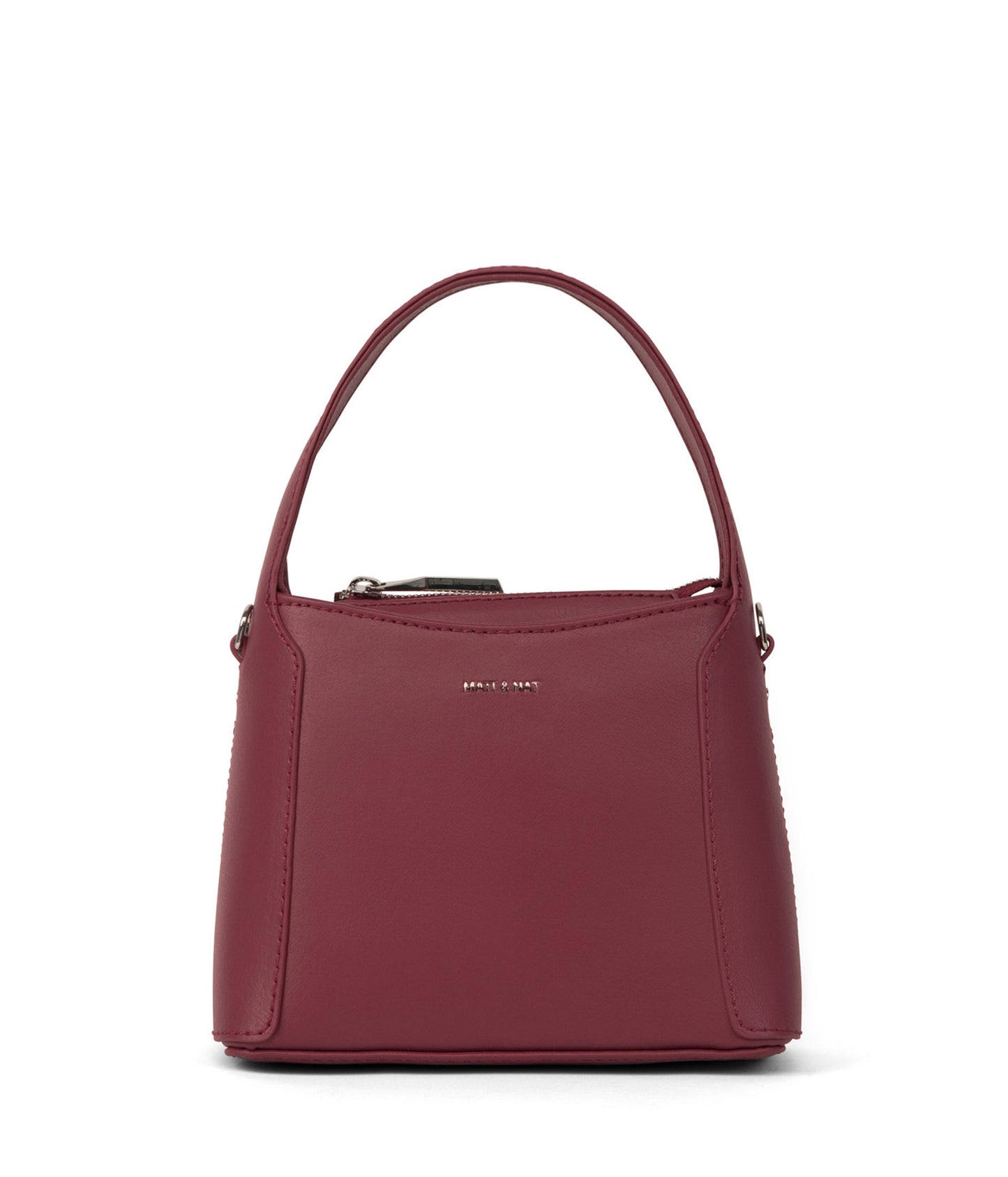 JADA SM Vegan Shoulder Bag - Arbor | Color: Red - variant::beetroot