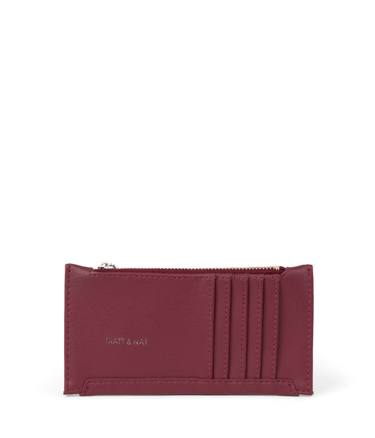 JESSE Slim Vegan Wallet - Arbor  | Color: Red - variant::beetroot