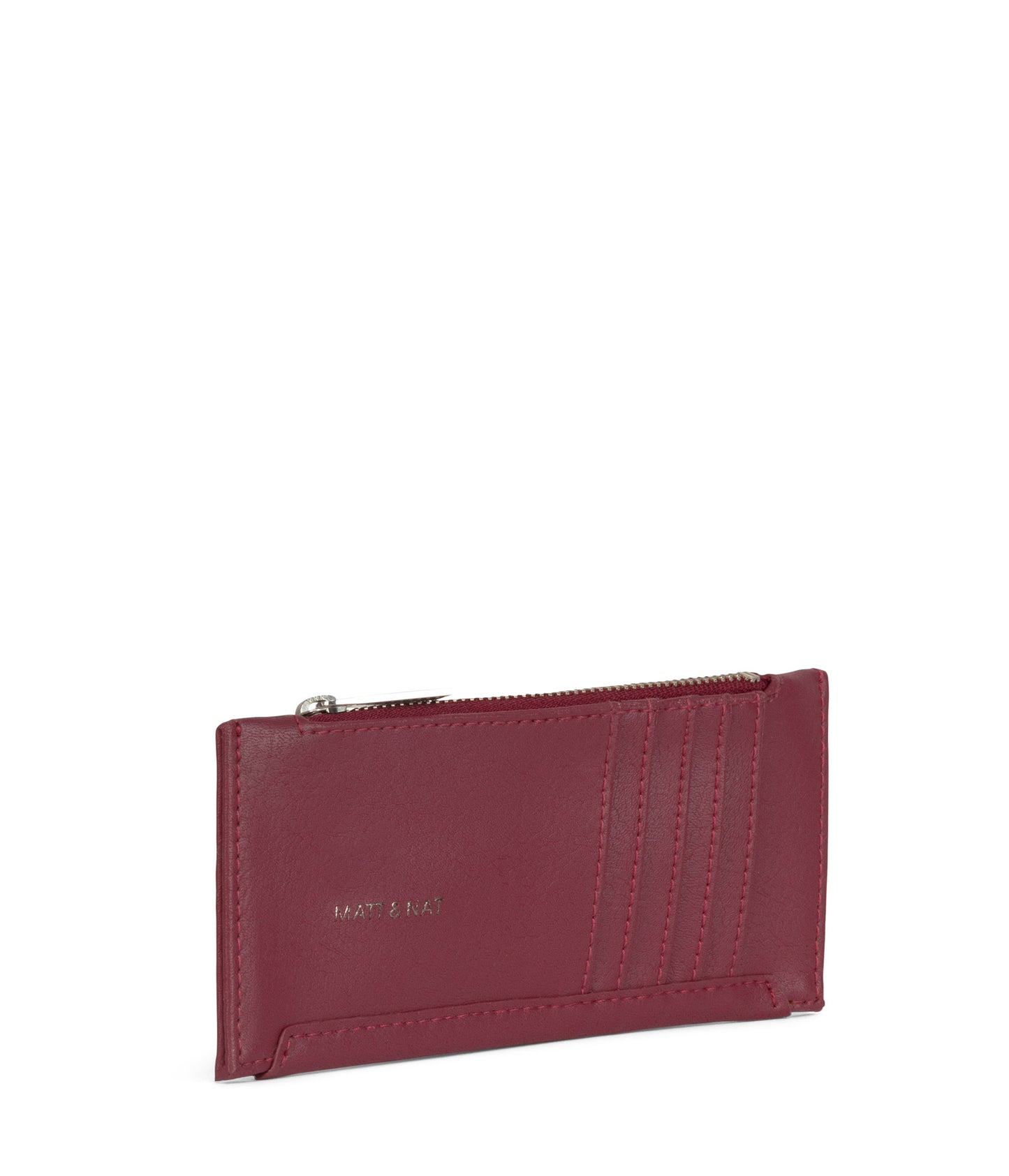 JESSE Slim Vegan Wallet - Arbor  | Color: Red - variant::beetroot