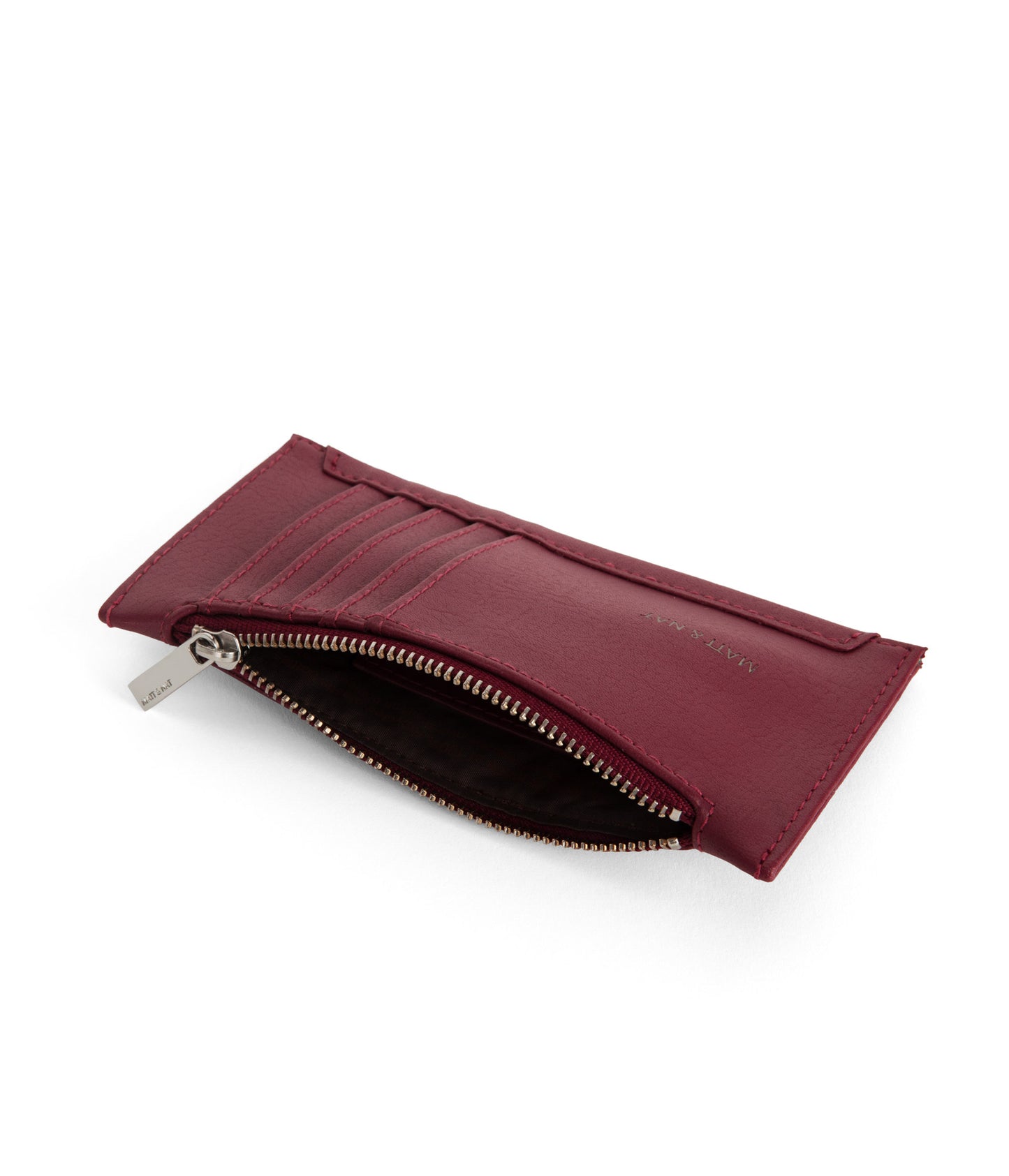 JESSE Slim Vegan Wallet - Arbor  | Color: Red - variant::beetroot