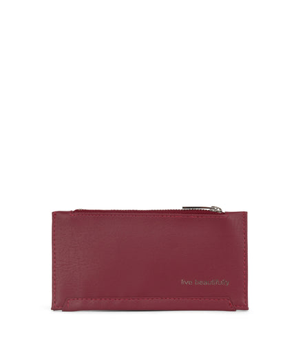 JESSE Slim Vegan Wallet - Arbor | Color: Red - variant::beetroot
