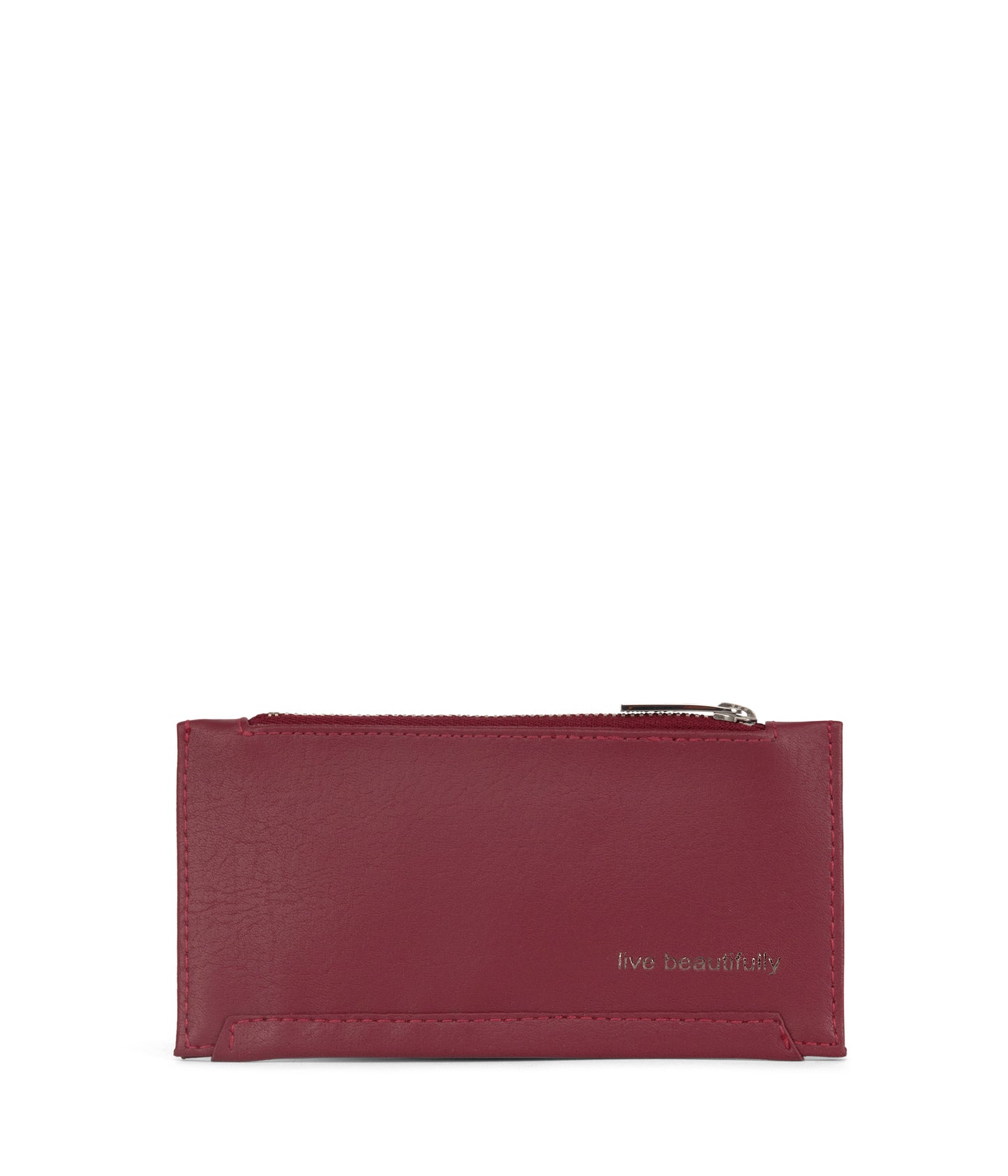 JESSE Slim Vegan Wallet - Arbor  | Color: Red - variant::beetroot