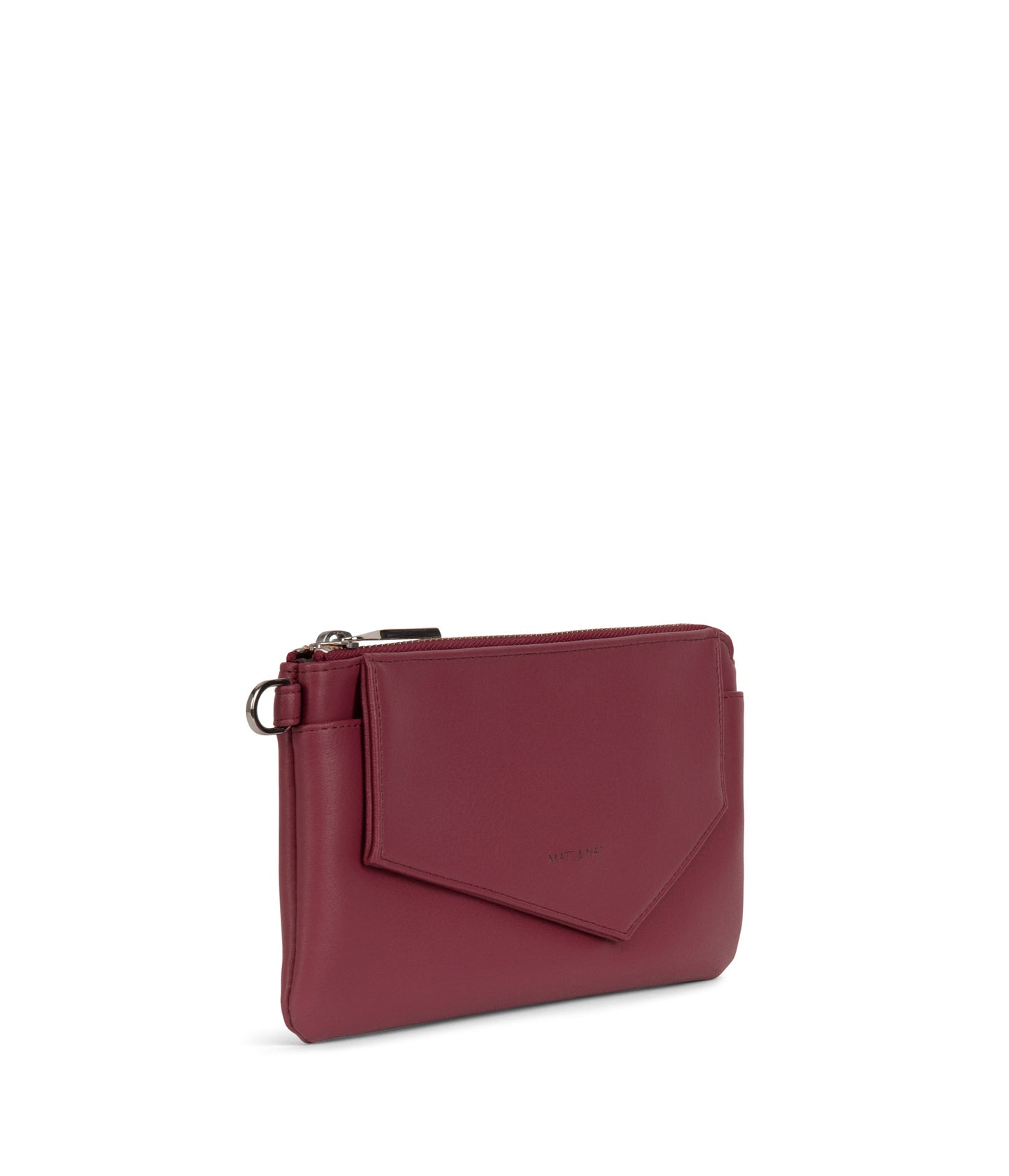 NIA Vegan Zippered Wallet - Arbor | Color: Red - variant::beetroot