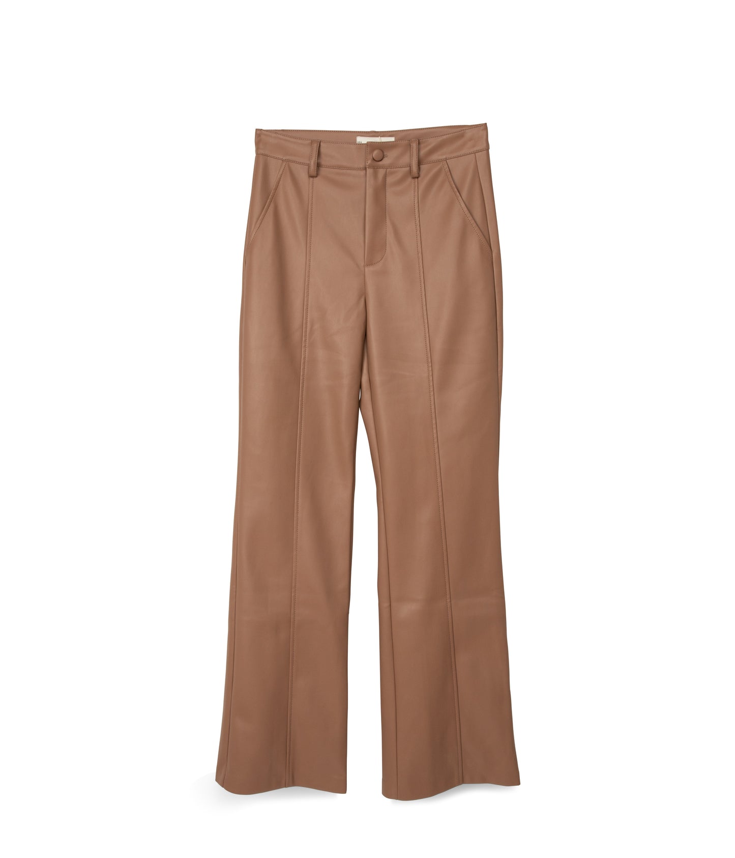 GWEN Women's High-Waisted Vegan Pants | Color: Beige - variant::cafe