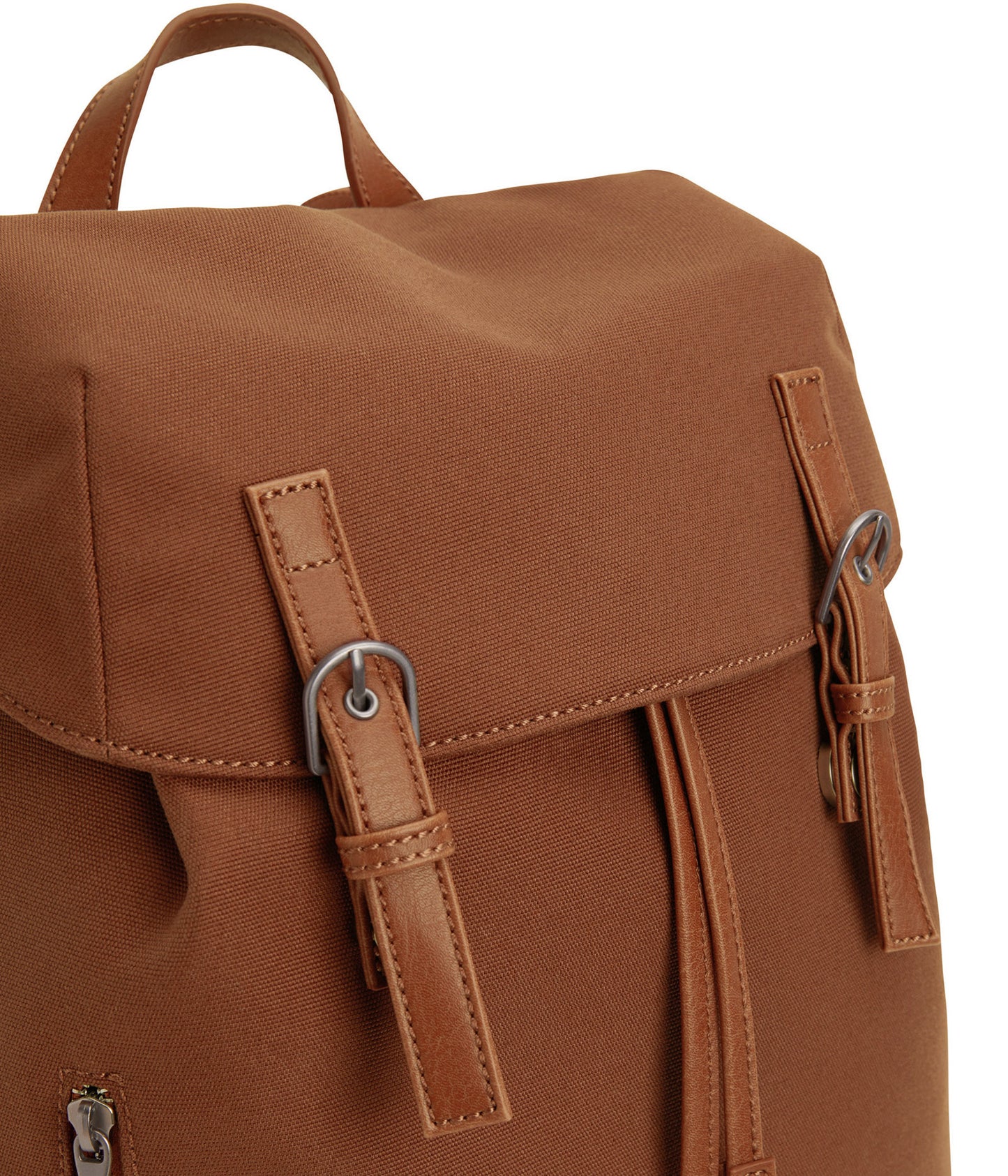THEO Vegan Backpack - Canvas | Color: Brown - variant::chili