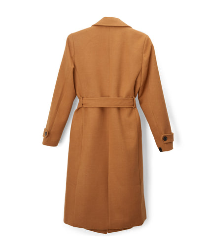 EVIE Women's Vegan Wool Coat | Color: Brown - variant::camel