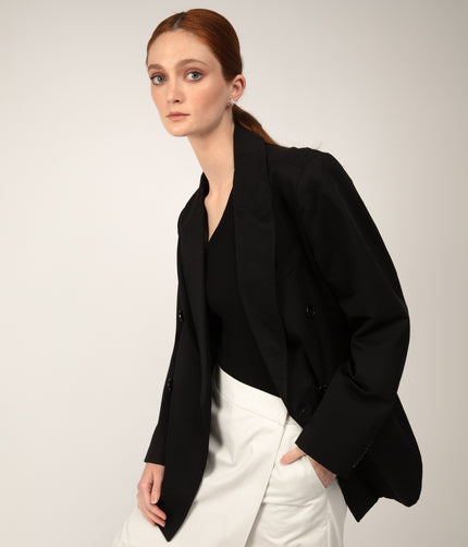 JANE Women's Vegan Blazer | Color: Black - variant::black
