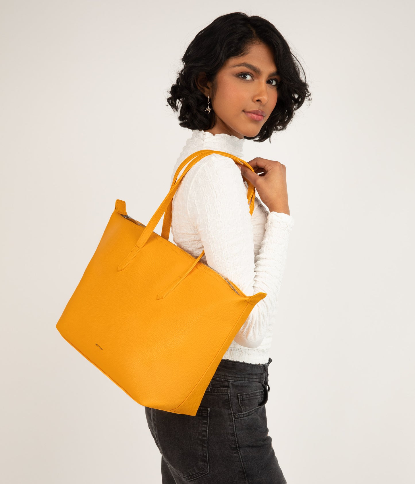 ABBI Vegan Tote Bag - Purity | Color: Orange - variant::arancia