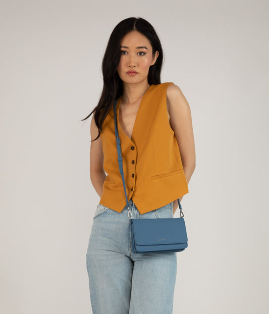 BEE Vegan Crossbody Bag - Purity | Color: Blue - variant::galaxy