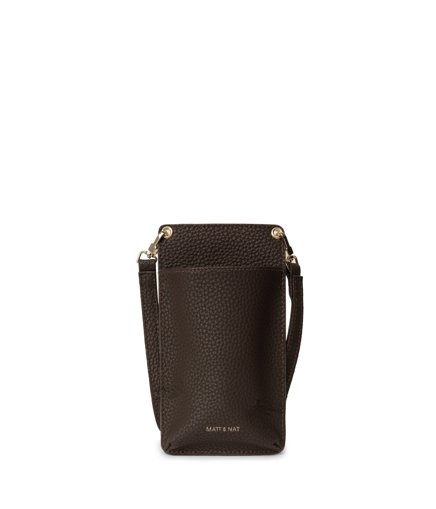 CUE Vegan Crossbody Phone Bag - Purity | Color: Brown - variant::truffle