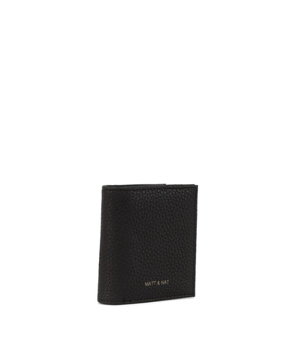GIO Vegan Folded Wallet - Purity| Color: Black - variant::black