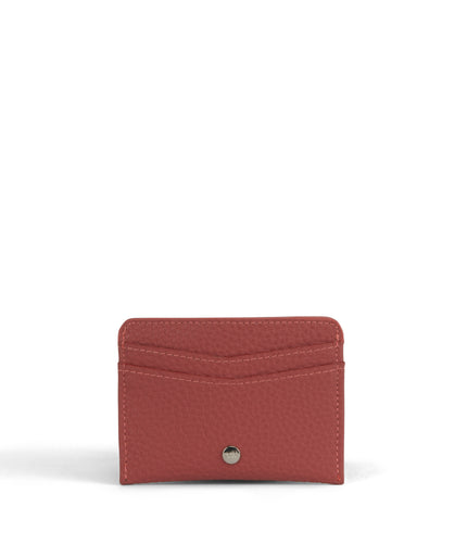 JUNYA Vegan Card Holder - Purity | Color: Red - variant::lychee
