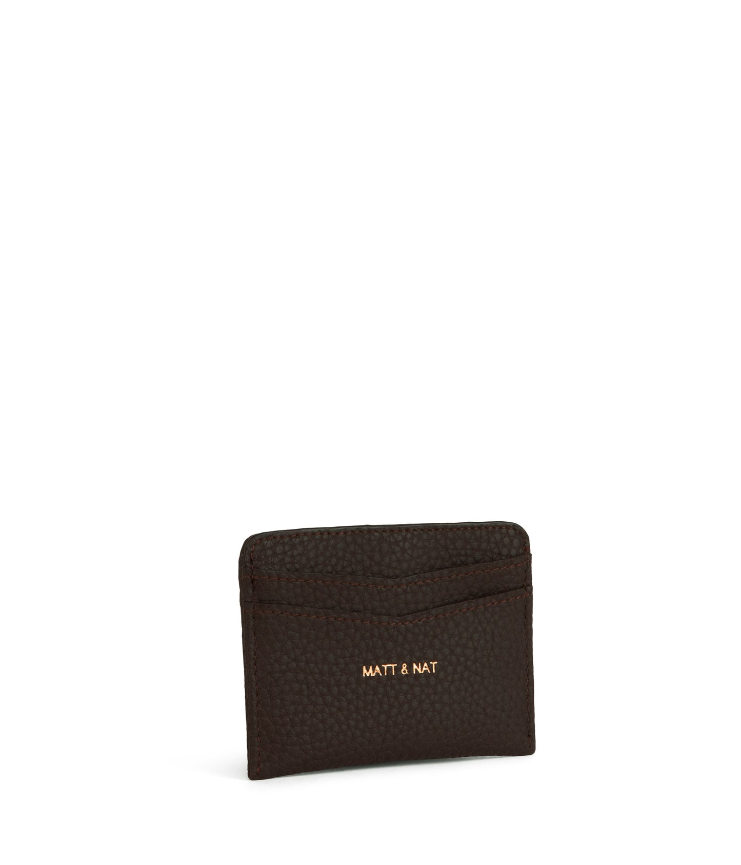 JUNYA Vegan Card Holder - Purity | Color: Brown - variant::truffle