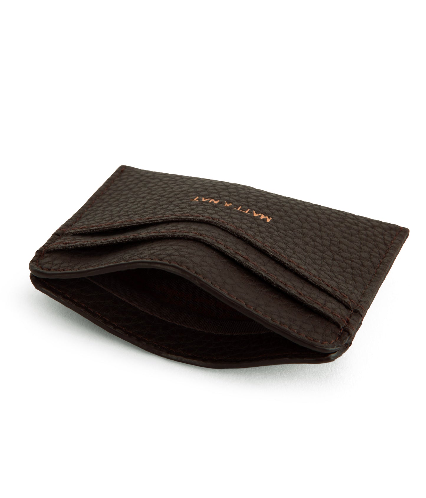 JUNYA Vegan Card Holder - Purity | Color: Brown - variant::truffle