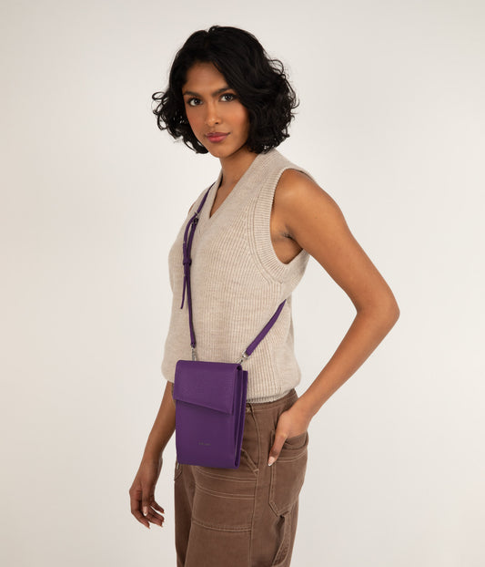 MET Vegan Crossbody Wallet - Purity | Color: Brown - variant::truffle