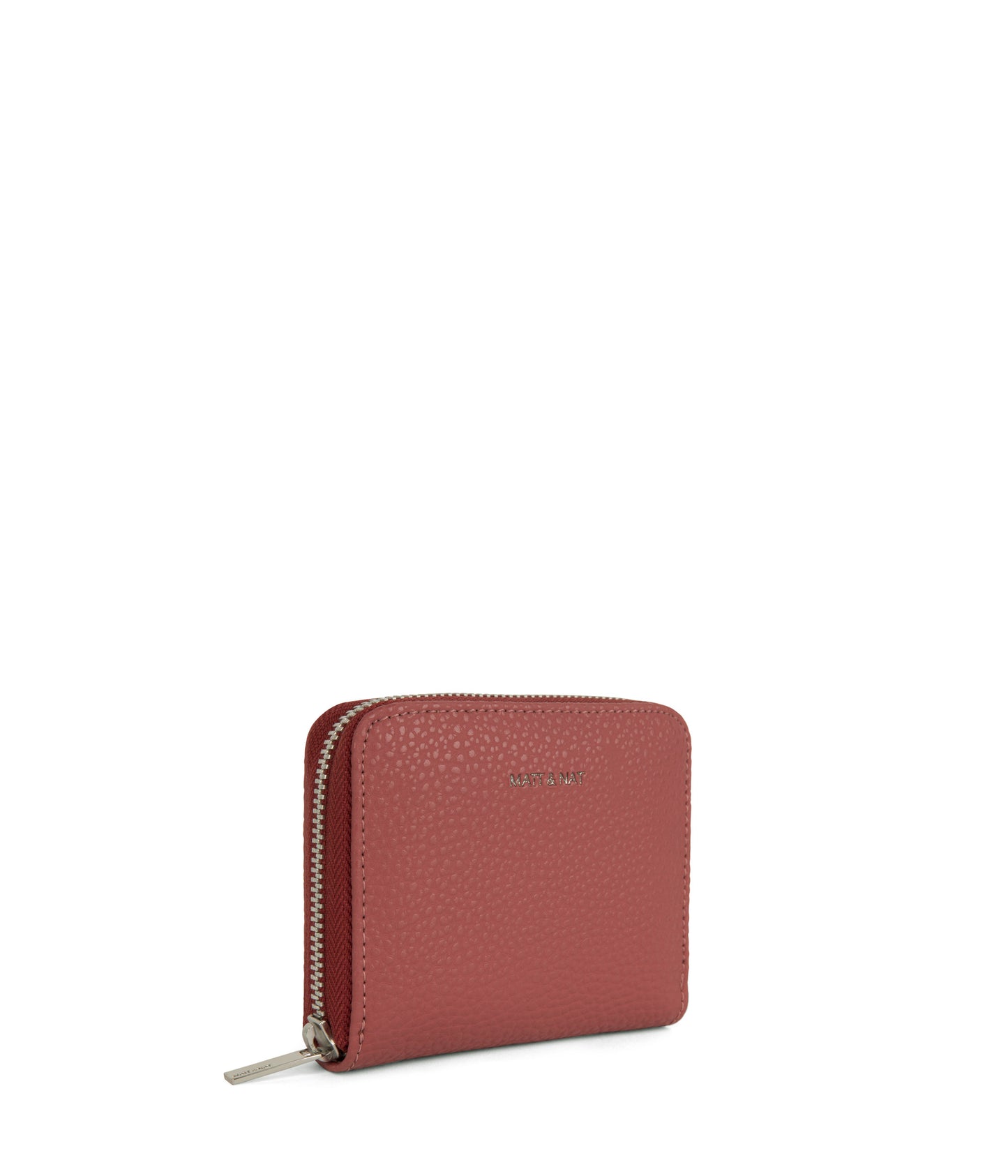 RUE Small Vegan Zip Wallet - Purity | Color: Red - variant::lychee