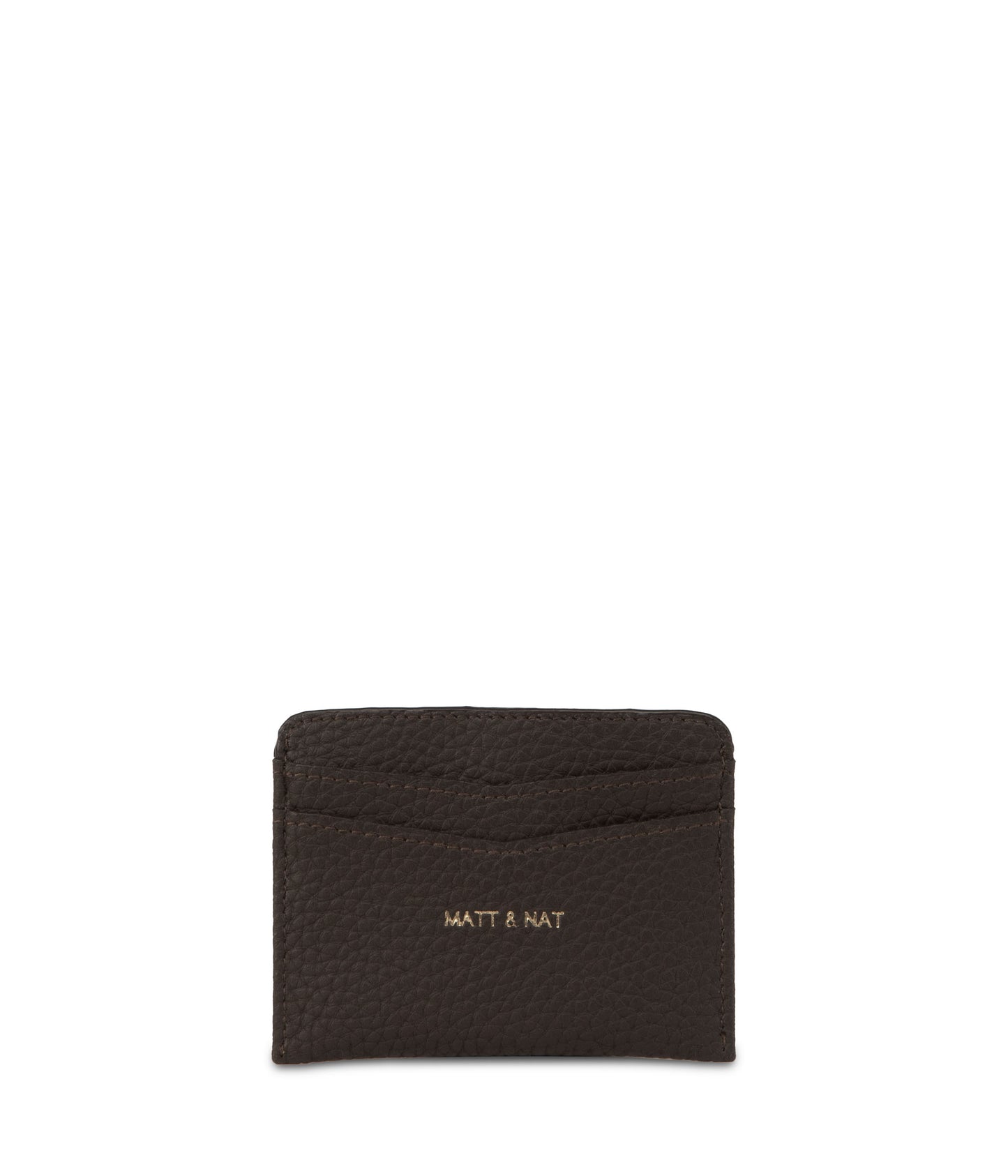 JUNYA Vegan Card Holder - Purity | Color: Brown - variant::truffle