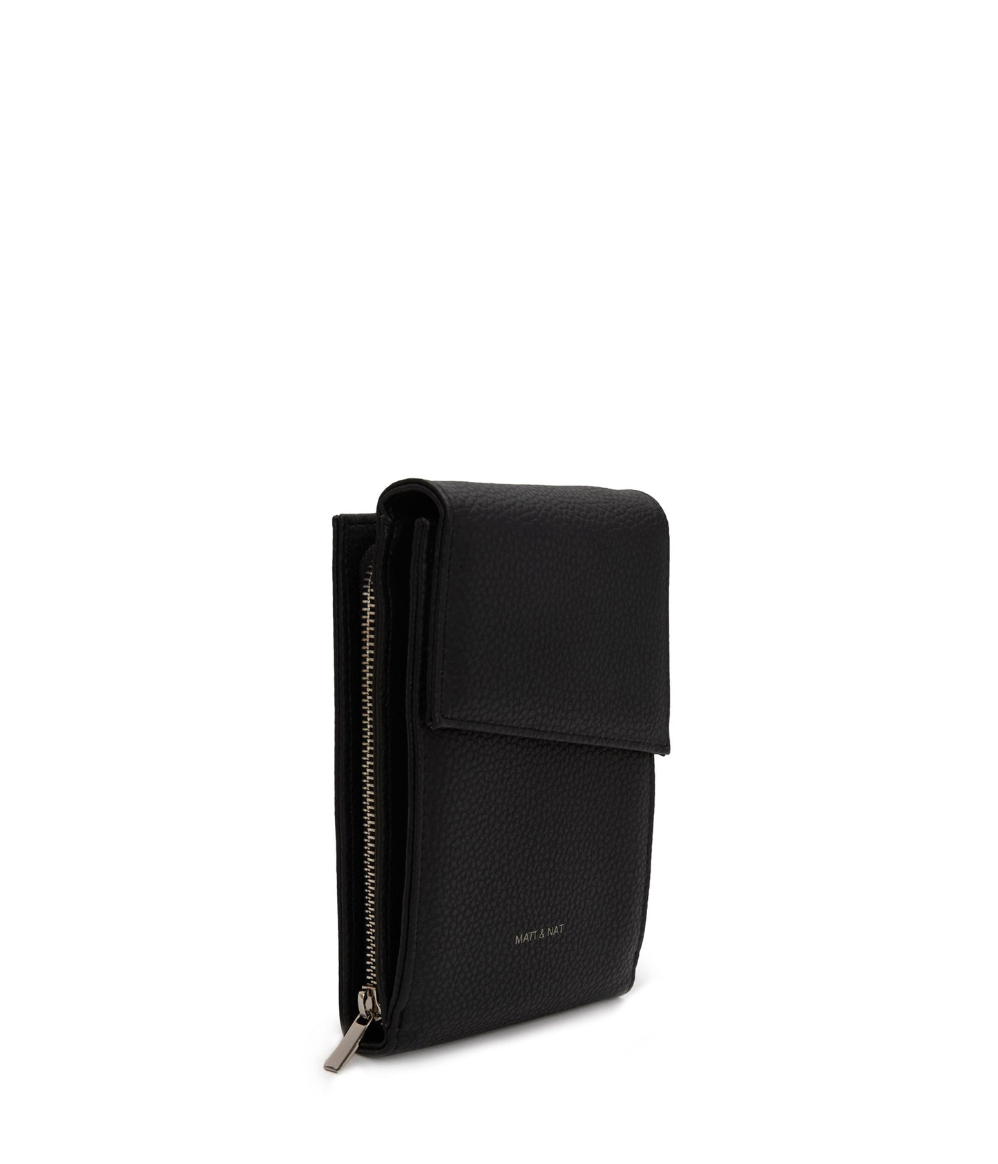 MET Vegan Crossbody Wallet - Purity| Color: Black - variant::black