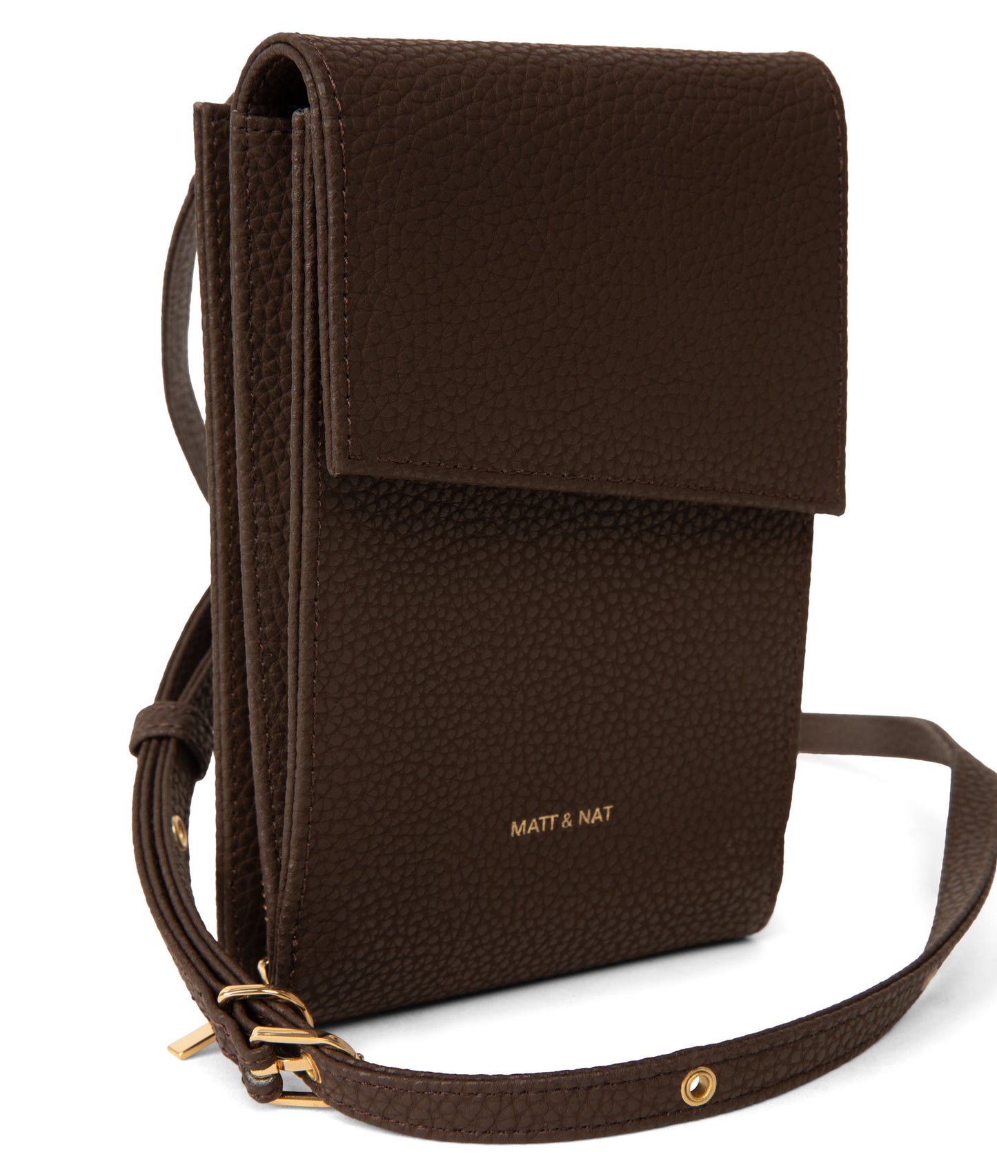 MET Vegan Crossbody Wallet - Purity | Color: Brown - variant::truffle