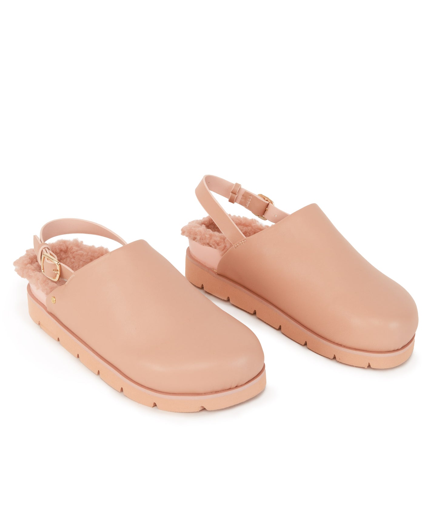 SARO Women's Vegan Mule Shoes | Color: Pink - variant::moho