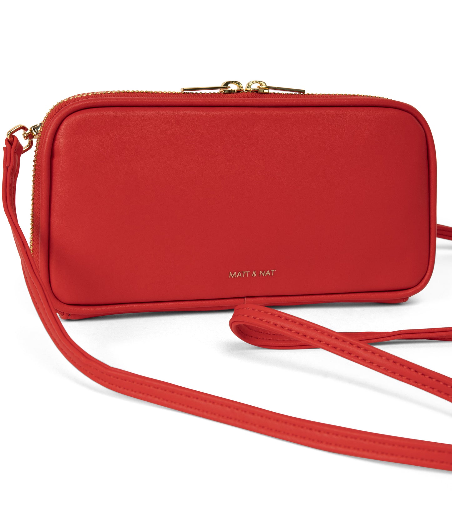 OLIV Vegan Crossbody Wallet - Sol | Color: Red - variant::sorbet