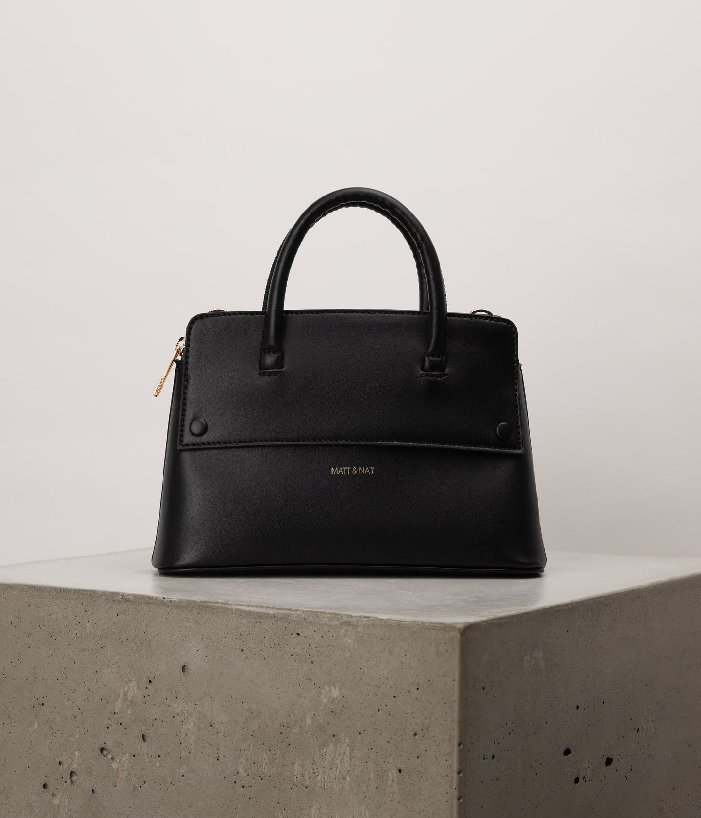SILVA SM Small Vegan Satchel - UPPEAL™ | Color: Black - variant::black