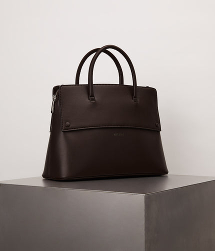 SILVA Vegan Satchel - UPPEAL™ | Color: Brown - variant::cord