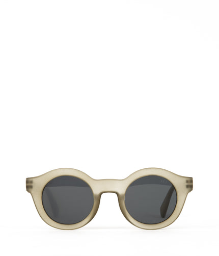 SURIE-2 Recycled Round Sunglasses | Color: Green - variant::olive