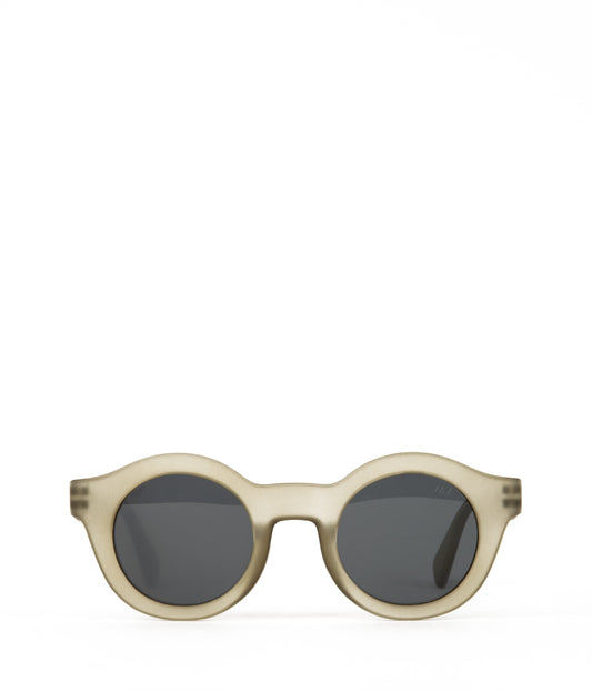 SURIE-2 Recycled Round Sunglasses | Color: Green - variant::olive