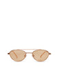 SUZI Oval Sunglasses | Color: White - variant::nude