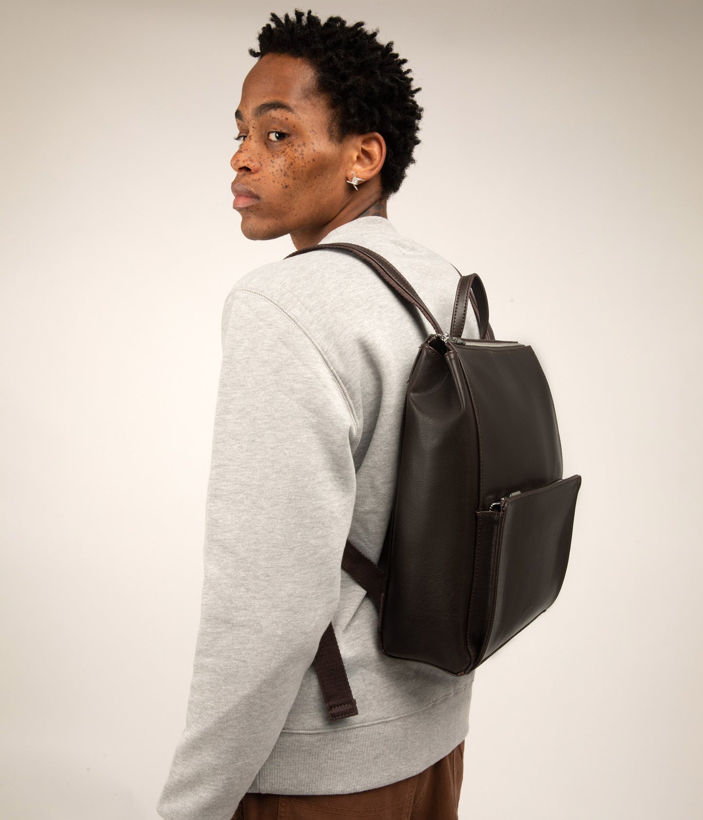 EVE Vegan Backpack - Vintage | Color: Brown - variant::espresso