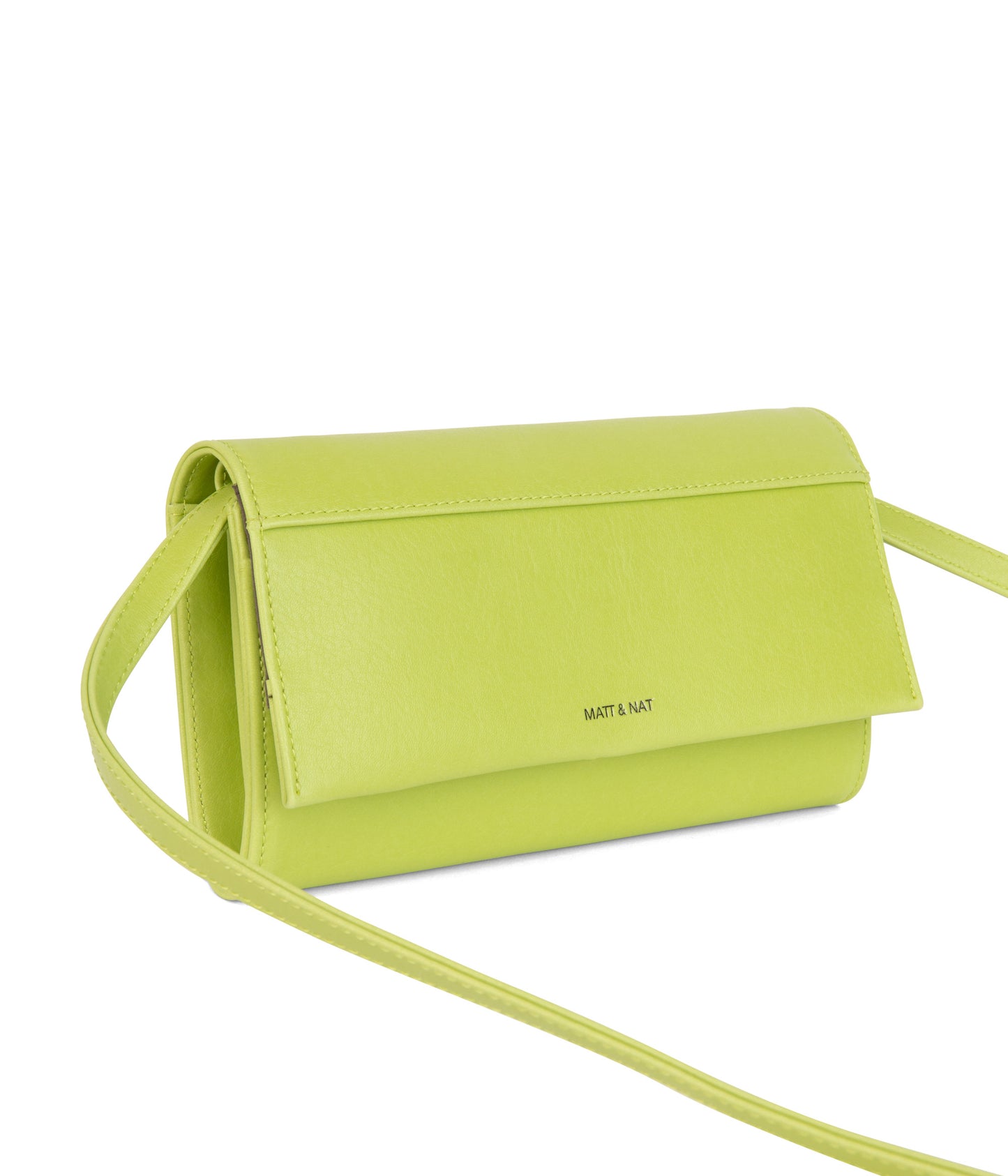 LETTE Vegan Wallet Crossbody Bag - Vintage | Color: Green - variant::honeydew