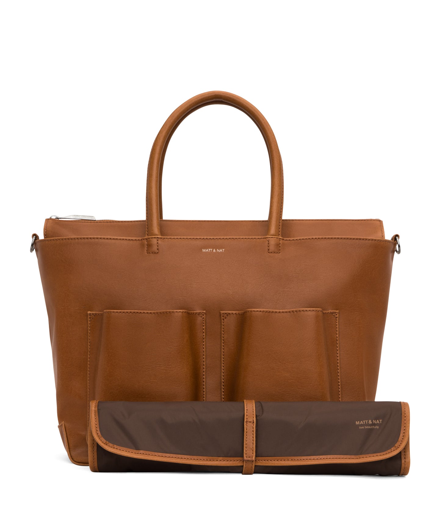 RAYLANMED Vegan Diaper Bag - Vintage | Color: Brown - variant::chili