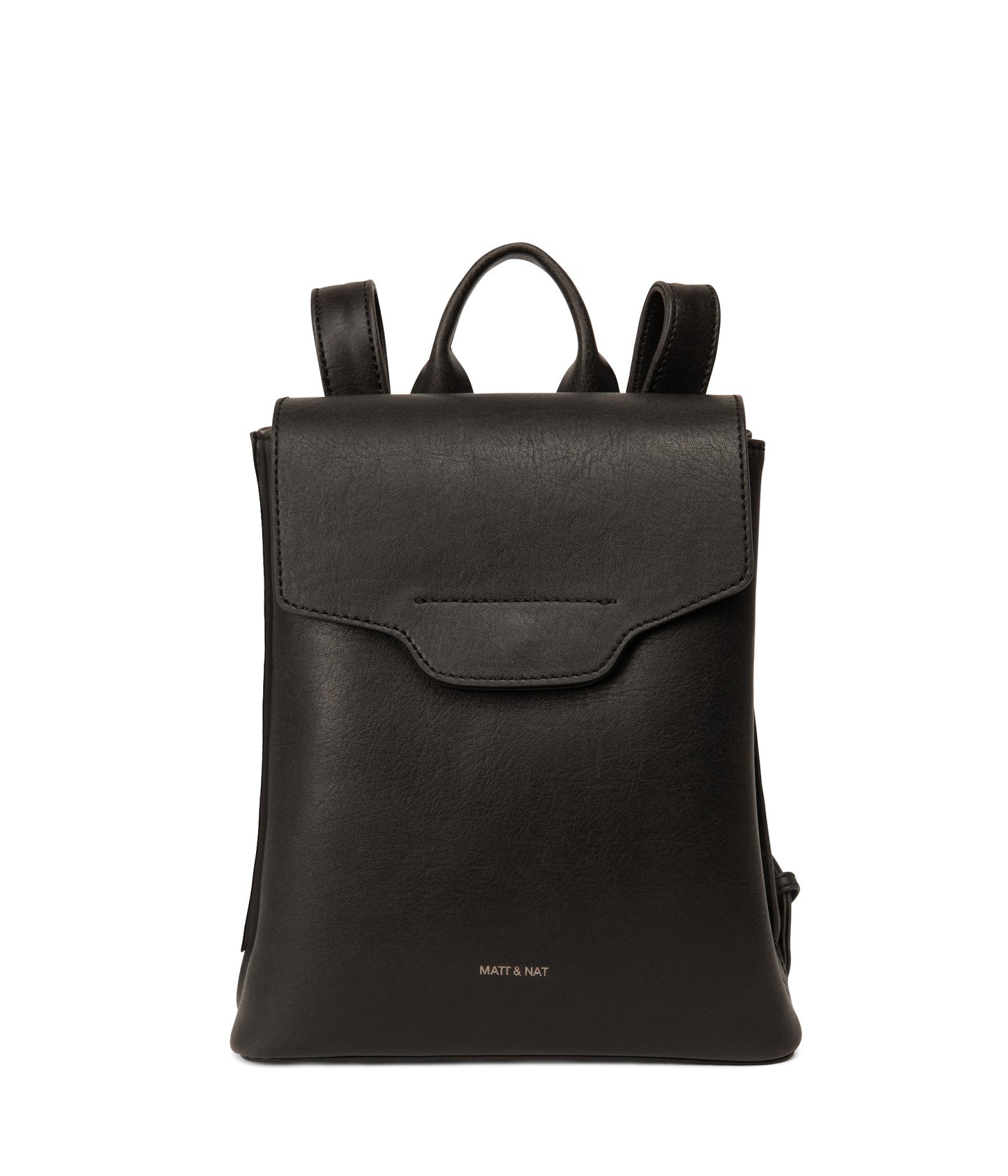 CHELLE Small Vegan Backpack - Vintage | Color: Black - variant::black