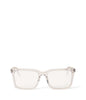 AMINE-3 Recycled Square Reading Glasses | Color: Clear - variant::clear