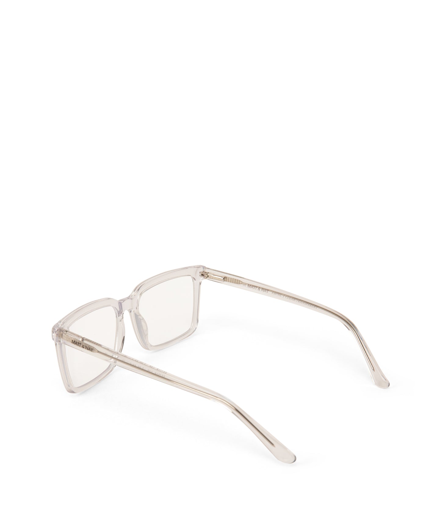 AMINE-3 Recycled Square Reading Glasses | Color: Clear - variant::clear