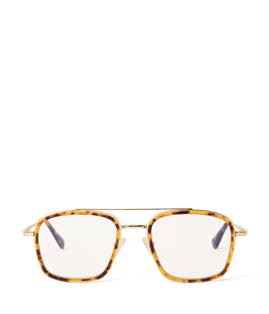 KAITO-3 Recycled Aviator Reading Glasses | Color: Brown - variant::gold