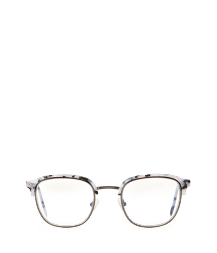 KANNA-3 Recycled Clubmaster Reading Glasses | Color: Grey - variant::gunmetal