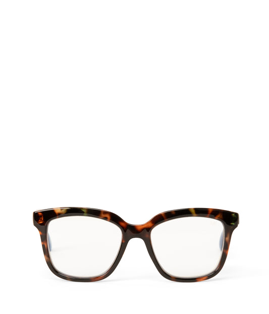 VIVIE-3 Recycled Wayfarer Reading Glasses | Color: Clear - variant::print